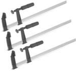STAHLWERK Schraubzwinge 80x500 mm 3 x kraftvolle Klemmzwinge aus Stahl |...