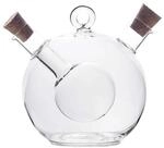 INTIRILIFE 2-in-1 Essig- und &Ouml;lspender aus Glas mit zwei &Ouml;ffnungen - 350 ml /...
