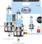 alca&reg; Halogenlampe H4, 2 Stk. 12V 60W, Sockel P43t | 2er-Set, Leuchtmittel f&uuml;r