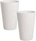 Blumentopf 2er Set wei&szlig; 35 cm rund Meum