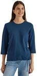Cecil Damen 3231321 3/4-Arm Shirt mit Rundhals in Unifarbe (1er Pack)