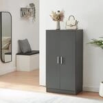 [en.casa] Schuhschrank Notribontaa Schuhregal Schrank mit 2 T&uuml;ren 108 x 55 x...