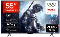 TCL 55T8D QD-Mini LED 55 Zoll Fernseher, 4K Smart TV, Google TV, 144 Hz | FreeSync