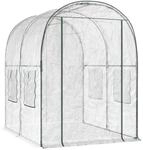 vidaXL Gew&auml;chshaus mit Rahmen 160 x 200 x 192,5 cm PVC Transparent