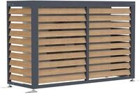 WESTMANN Boxa M 140x56x97 cm Holzoptik Anthrazit Stahl h&ouml;henverstellbar | Der