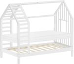 ML-Design Kinderbett 80x160 cm mit Matratze & Lattenrost, Hausbett mit Dach 