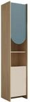 Mirjan24 Regalschrank Isenat MD05 mit 2 T&uuml;r (Marineblau, Rechts) | Standregal...
