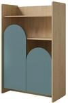Mirjan24 Regalschrank Isenat MD08 mit 2 T&uuml;ren (Marineblau) | Standregal mit