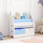 [en.casa] Kinderregal Neda B&uuml;cherregal f&uuml;r Kinder mit 3 Ablagef&auml;chern...