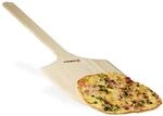 Relaxdays Pizzaschieber XXL aus Holz mit extra langem Griff HBT ca. 1 x 30 x 78 cm