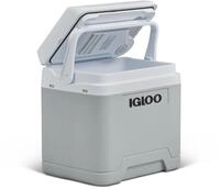 IGLOO IE24DC elektrische K&uuml;hlbox, 12V, 24L - kompakter Mini-K&uuml;hlschrank, grau, f&uuml;r