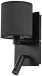 Lindby Wandleuchte, Wandlampe Innen Aiden (Modern) in Schwarz aus Textil (2...