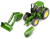 Siku 3666 John Deere Set mit Frontlader, 1:32, Metall/Kunststoff, Gr&uuml;n | Abnehmbare