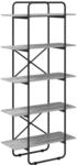 vidaXL B&uuml;cherregal 5 Ebenen 60 x 35 x 175,5 cm PB Sonoma-Grau | Holzwerkstoff...