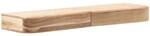 Wohnling Wandregal 80x20x8 cm Akazie Massivholz mit 2 Schubladen | Schweberegal...