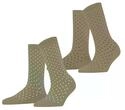 ESPRIT Damen Fine Dot 2-Pack Socken Baumwolle atmungsaktiv