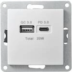MC POWER USB Ladedose | FLAIR | 2-Fach, 3,4A, USB-A USB-C Ladesteckdose,...