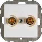 OPUS&reg; 55 Lautsprecher-Anschlussdose Farbe polarwei&szlig;