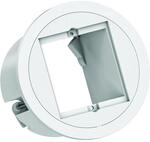 BACHMANN PIX 1xCM RAL9010 Zierring in Edelstahl-Optik