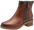 MARCO TOZZI Damen Stiefeletten mit Lederanteil Blockabsatz, Braun (Cognac Comb), 39