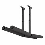 QLS H&auml;ngeregal Deckenhalterung aus Stahl 2x80 cm bis 35 kg