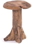 DESIGN DELIGHTS Massiver Teak HOCKER Darwin | 47x30 cm, Wurzelholz |...