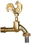 Boni-Shop Nostalgie Auslaufventil Wasserhahn Verschiedene Motive (Gockel poliert