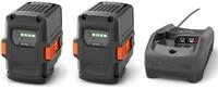 Husqvarna Power Starter Kit Original | 2x 40-B140 Akku 36V 4,0 Ah + 40-C80...