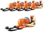 TRUTZHOLM 5X Profi Ratschen Spanngurt Zurrgurt 2 teilig 5m 800kg mit Ratsche und