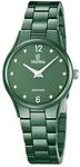 FESTINA Damenuhr Analog Keramikarmband Gr&uuml;n Ceramic Armbanduhr F20751/6 