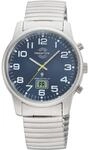 Master Time Funk Quarz Herren Uhr Analog mit digitalem Datum mit Edelstahl...