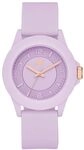Skechers Uhr f&uuml;r Frauen, Violettfarbenes Quarz-Dreizeigerwerk mit Silikonarmband