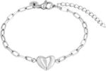 Tom Tailor Armband mit Anh&auml;nger f&uuml;r Damen, Edelstahl, 16+4 cm, silber,