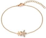 Tamaris Damen Armband aus Edelstahl mit Bl&uuml;ten-Anh&auml;nger | wasserfest,
