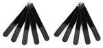 MUSIC STORE Kabelklett Schwarz 16 cm MkII, 10er-Pack, Kabelklette f&uuml;r Ordnung...