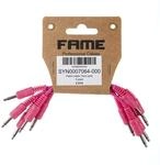 Eurorack Patchkabel 15cm, Modulare Synthesizer Patchkabel, 5er Pack, Pink, 3,5mm