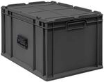 PROREGAL Eurobox NextGen Portable | HxBxT 33,5x40x60cm | 65 Liter | Schwarz 