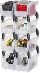 VEVOR Stapelboxen, 276x140x130 mm (8er-Pack), Lagerboxen zum Organisieren &