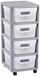 Curver Regal INFINITY mit 4 Schubladen