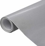 vidaXL Autofolie 4D Silber 100x150 cm