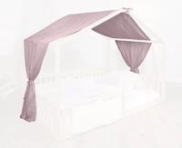 tiSsi&reg; Baldachin Musselin f&uuml;r Hausbetten 120-140x200 cm Altrosa