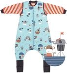 schlummersack Baby Kinder Schlafsack Winter | mit F&uuml;&szlig;en, umklappbaren...