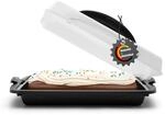 BigDean Kuchen Transportbox Rechteckig mit 2 Tragegriffen Blechkuchen | Muffin