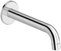Duravit No.1 Wanneneinlauf, Badewanneinlauf mit runder Wandabdeckung, Zulauf