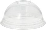 PAPSTAR 800 Dom-Deckel Hurricane, PET rund &Oslash; 9,5cm 4,5cm glasklar mit