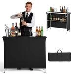VEVOR Messetheke Klappbar, 1100x385x885 mm, Empfangstheke mit Tragetasche,