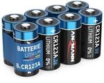 ANSMANN 8X CR123A 3V Lithium Batterien - CR17335 Foto-Batterie EL123 