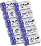 10x XCell Fotobatterie CR2 Lithium Batterie 3V 850mAh CR15H CR15H270 CR17355 DLCR2