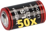 50x Lithium 3,6V Batterie LS 14250-1/2 AA ER14250 Li-SOCl2 LS14250 AKKUman Set...