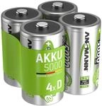 ANSMANN Akku Mono D 5000 mAh NiMH 1,2 V (4 St&uuml;ck) - Mono D Batterien
